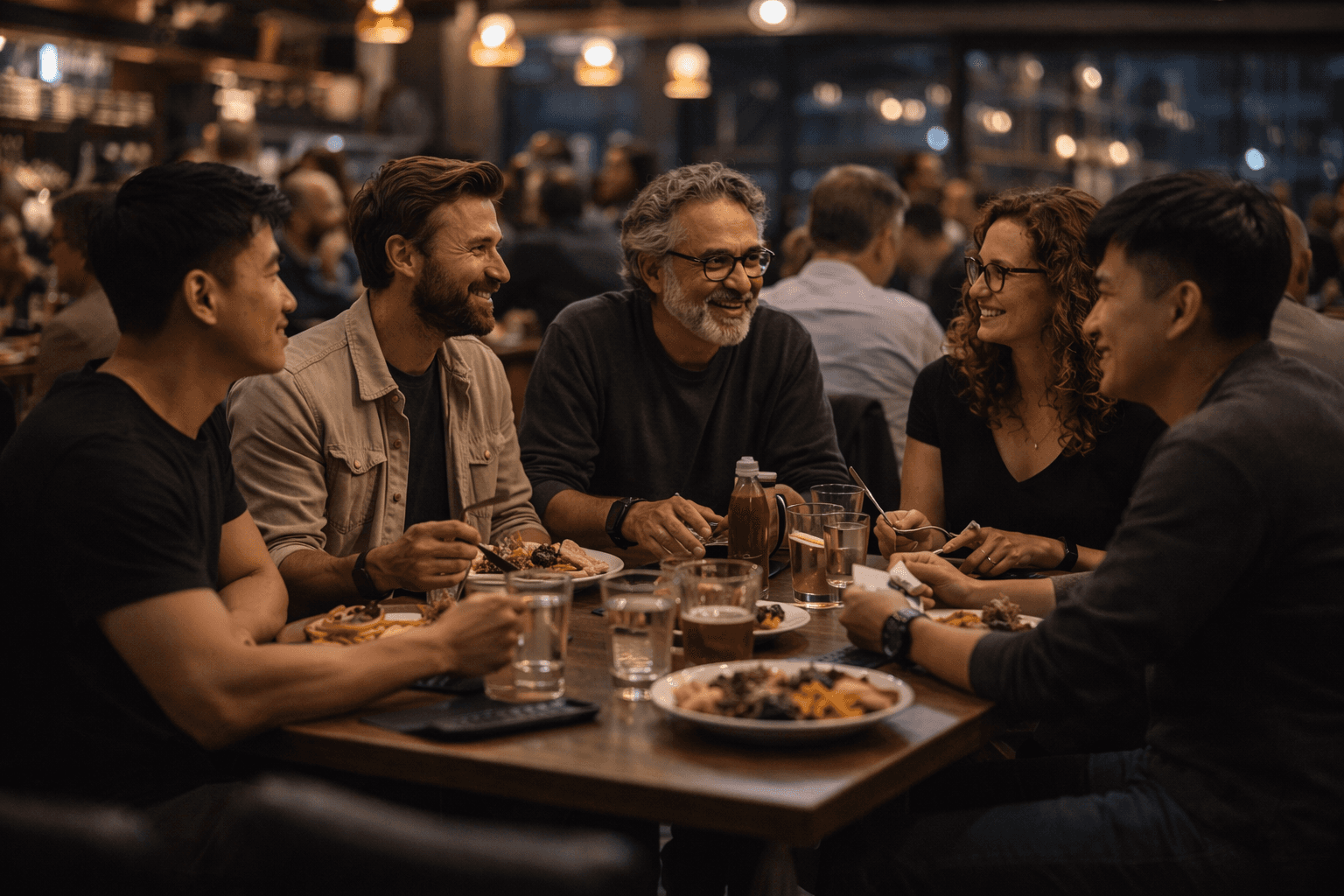 people at the table